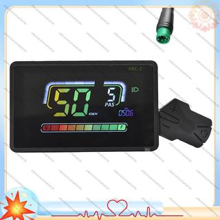 🌹H6C-2 Medidor De Bicicleta Elétrica Display LCD Scooter Elétrico Velocímetro Painel UART forMountain 5PIN