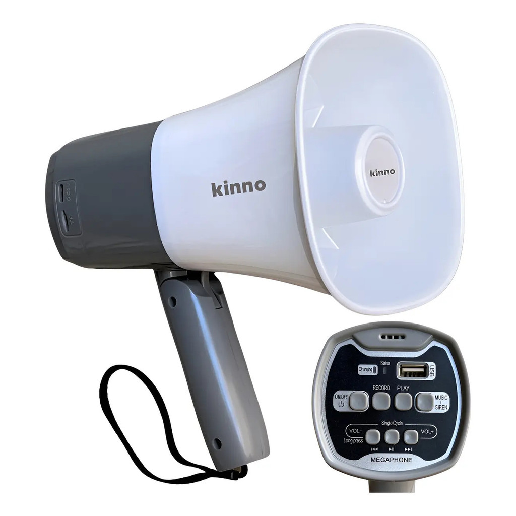 Megafone Profissional Recarregável Amplificador De Voz 500m