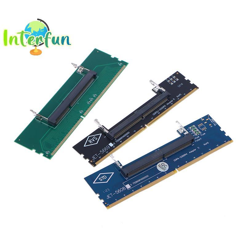 [InterfunB] DDR3 DDR4 DDR5 Laptop SO-DIMM Para Adaptador De Mesa Conversor De Cartão Conector De Memória RAM [Novo]