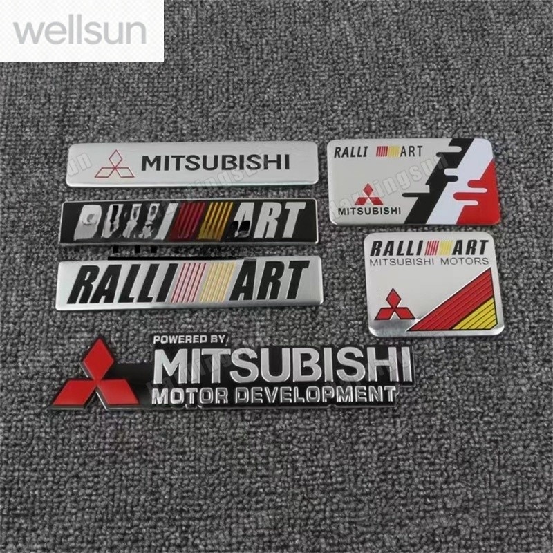 RALLIART Racing Emblema Adesivo Decalque Acessórios De Estilo De Carro Para Mitsubishi Lancer Pajero Outlander ASX Galan