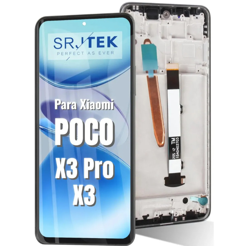 Tela Frontal Lcd Para Xiaomi Poco X3 / X3 Pro Com Aro