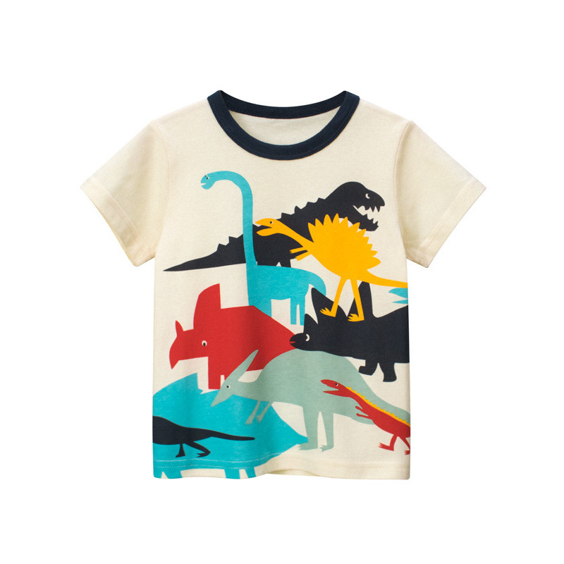 27 crianças comércio exterior roupas infantis puro algodão verão meninos verão manga curta camiseta fina crianças topo d