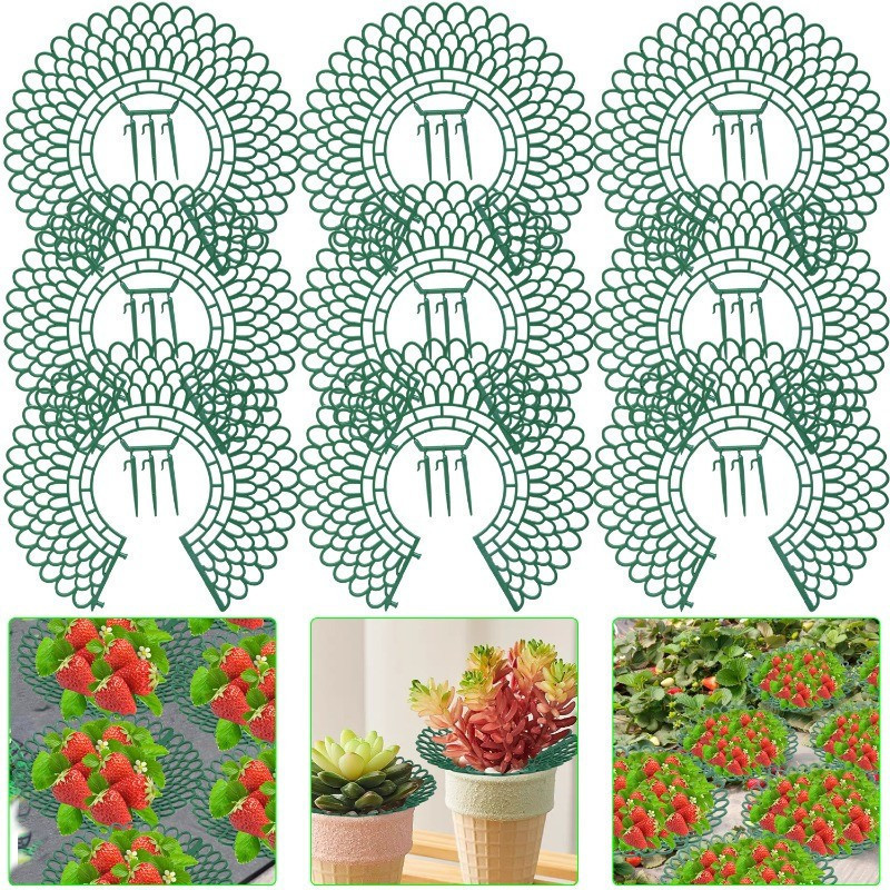 5 Unidades De Suporte De Morango-Ferramenta De Estufa-Rack Frutas-Estrutura De Cultivo De Plantas-Com 3 Pés Resistentes-