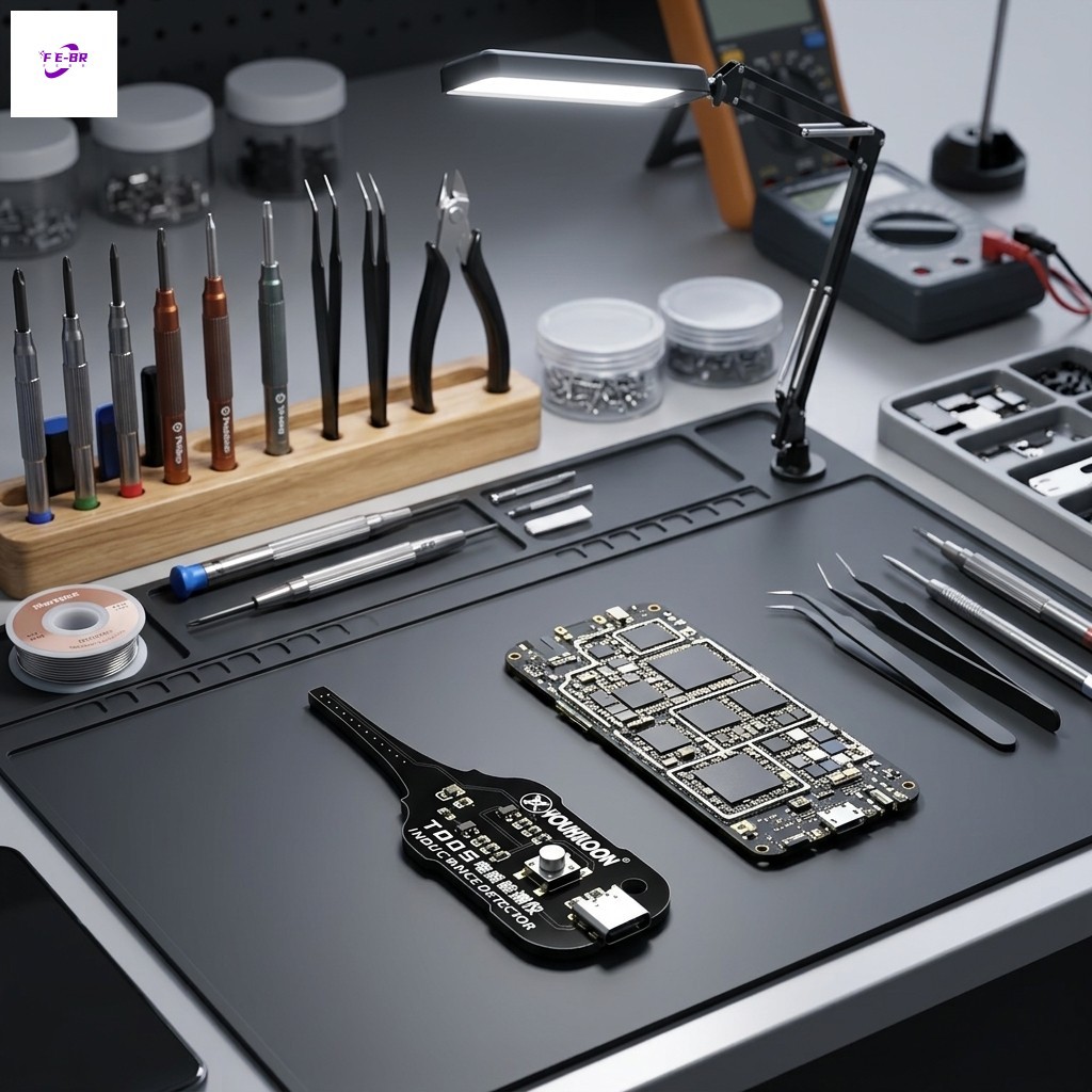 Testador De Indutor De Capacitor-Ferramenta De Reparo De Celular Para Detecção De Bateria Da Placa-Mãe
