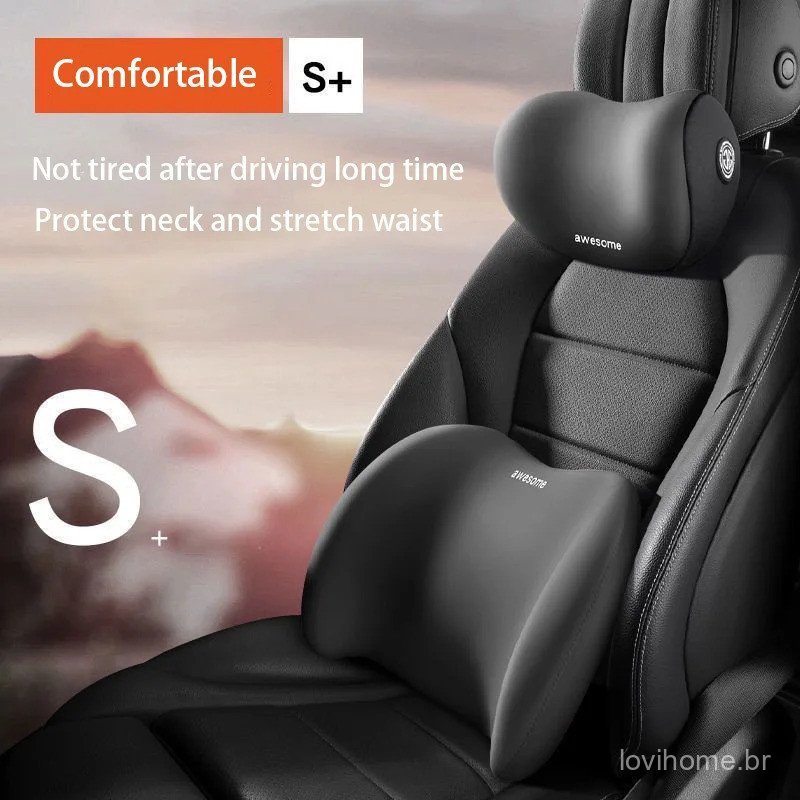 Protetor de Pescoço para Carro, Almofada de Espuma de Memória para Encosto de Cabeça de Assento Automotivo, Almofada Mac