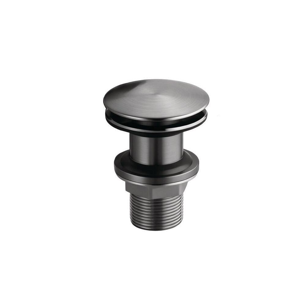 Válvula para Lavatório 7/8" Click Livo Grafite Escovado sem Ladrão Addra
