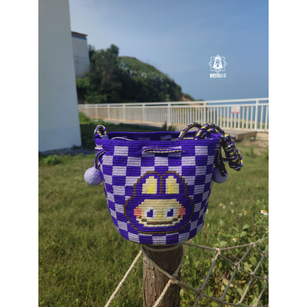 Labubu miniwayu Bolsa para celular Pacote de Material DIY Colômbia Linha Wayu Original importada