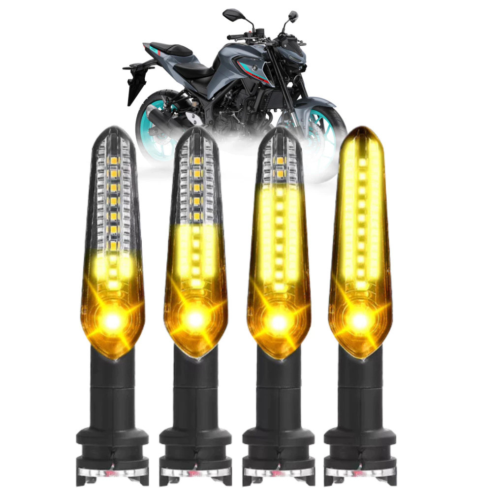 Pisca Seta Led Sequencial Yamaha Xj6 Mt03 Mt07 Mt09 Fz150 2021 a 2023 Universal