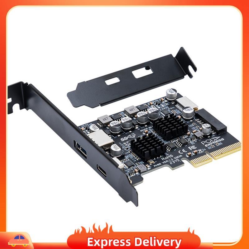 [Entrega Rápida BRY8] Placa De Expansão CIEx4 Para USB3.2 PCI-Express 4X USB 3.2 Gen 20Gbps 20GB Sem Driver Win