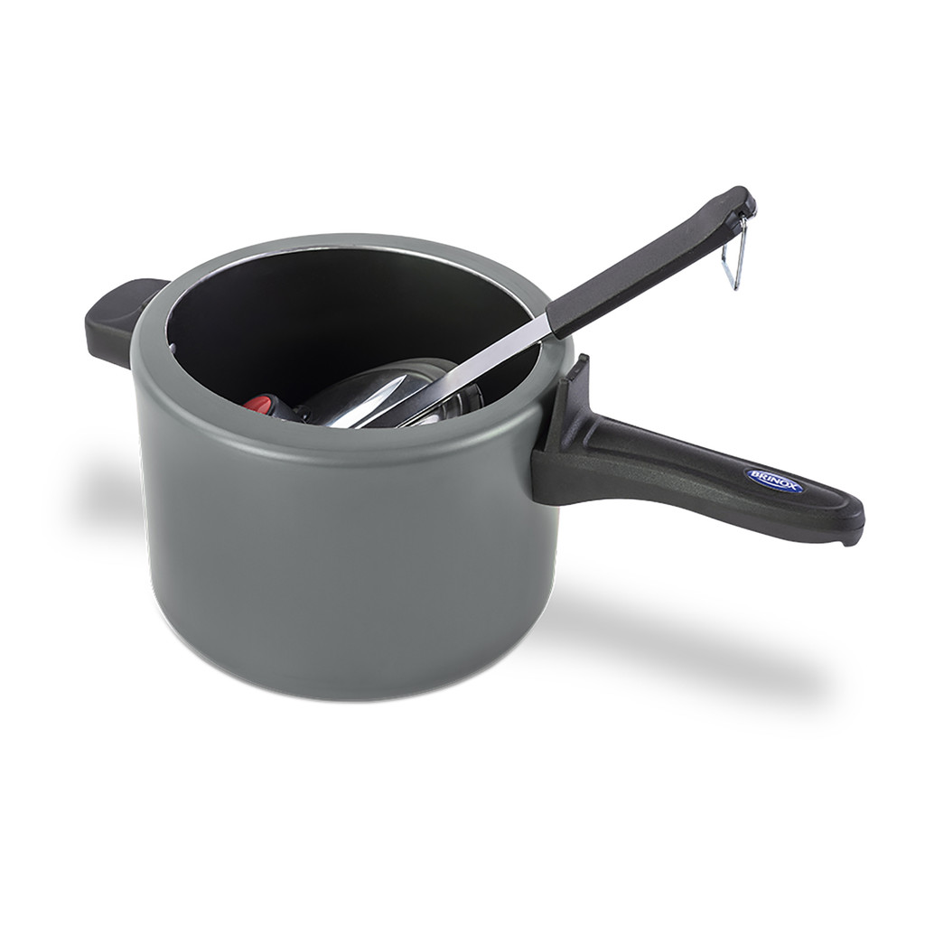 Panela de Pressão 4,5l Ceramic Life Vapt Cinza - Brinox
