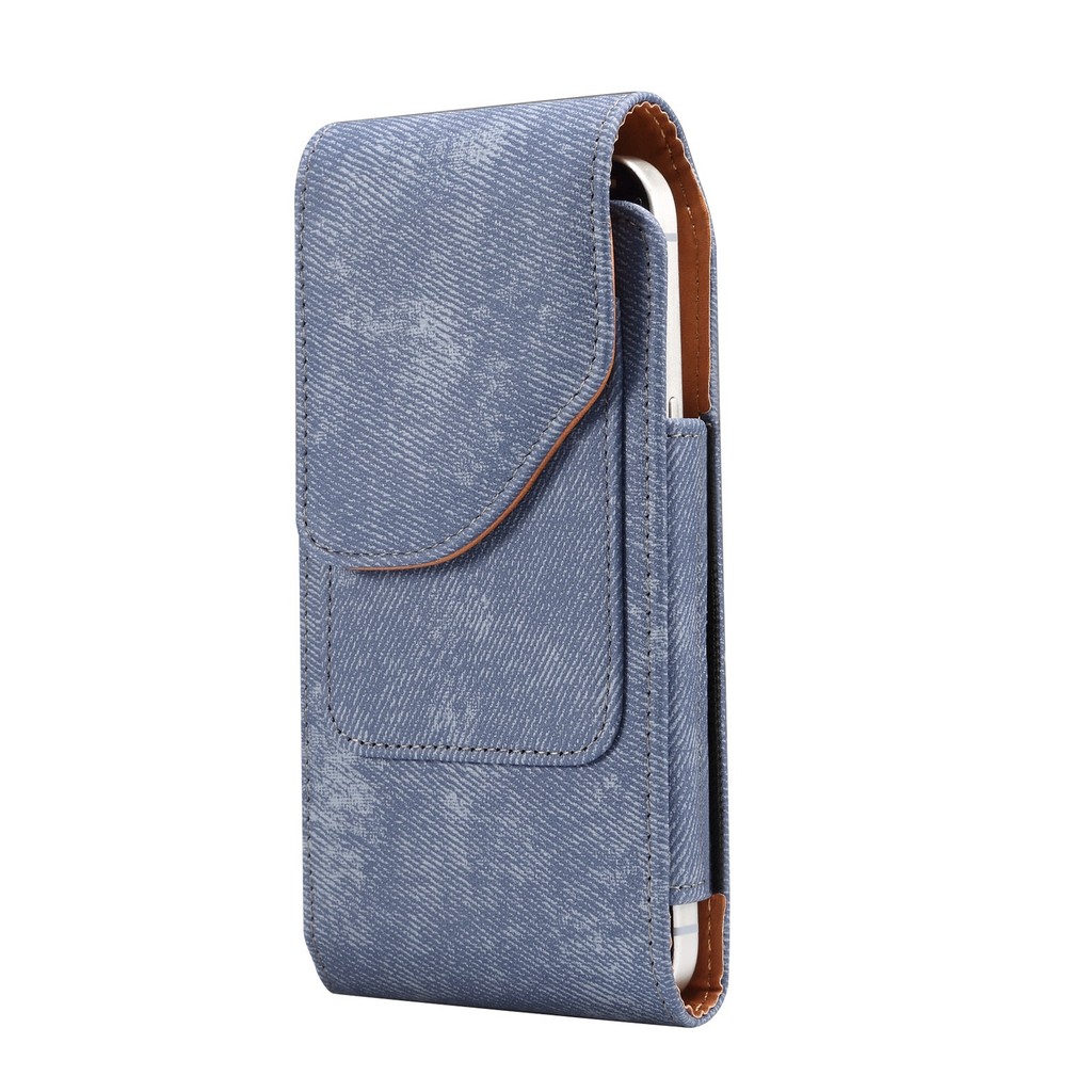 Bolsa para celular adequada para Huawei oppo Apple vivo, bolsa de cintura suspensa, capa de couro Xiaomi, cinto com clip