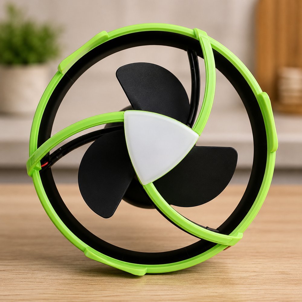 Mini Ventilador de Barraca Luz de LED com USB NAUTIKA Esporte Lazer Outdoor