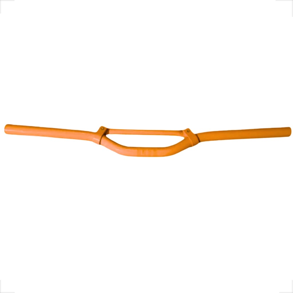 GUIDAO GUIDON GUIDOM BIKE BICICLETA ALUMÍNIO DH MTB MONTADINHA 22.2MM REFORÇADO LARANJA NEON