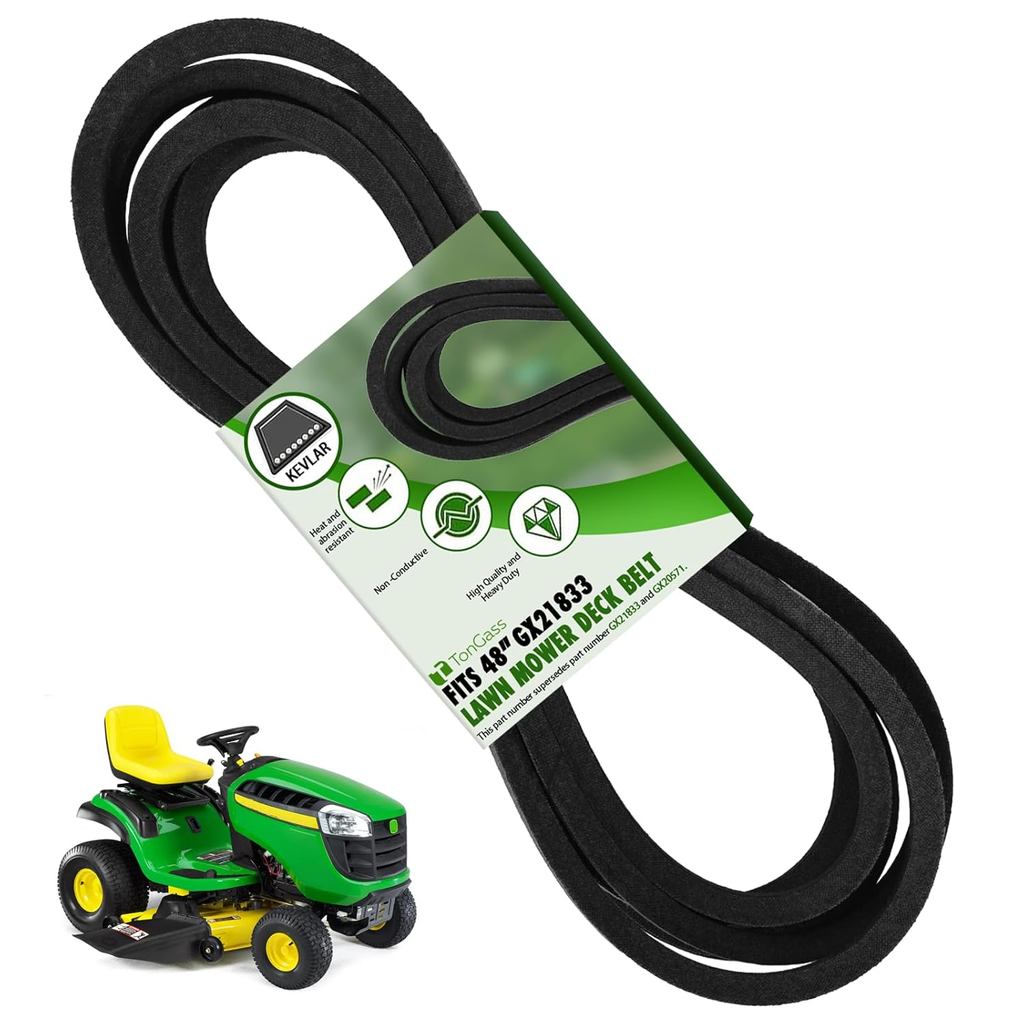 Correia do Deck do Cortador de Grama TonGass de 48" Compatível com Cortadores de Grama John-Deere, Substitui os Números