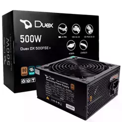 Fonte Duex DX500FSE+, 500W, 80 Plus Bronze, PFC Ativo