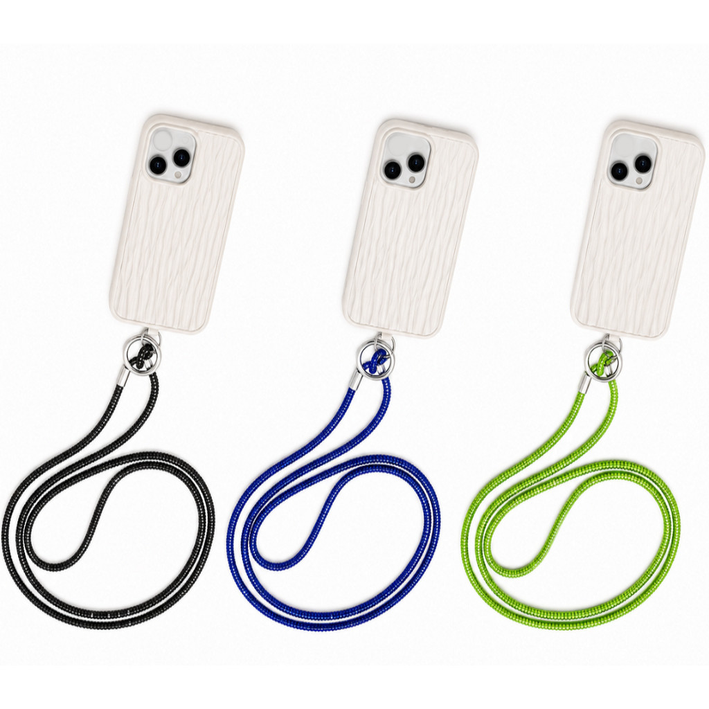 Cordão colar strass brilhante azul  verde amarelo para celular