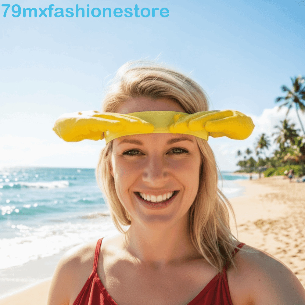 MXFASHIONESB Palm Sun Visor Headband , Argola De Cabelo Ajustável Engraçado Mão Chapéu De Sol , À Prova D'água