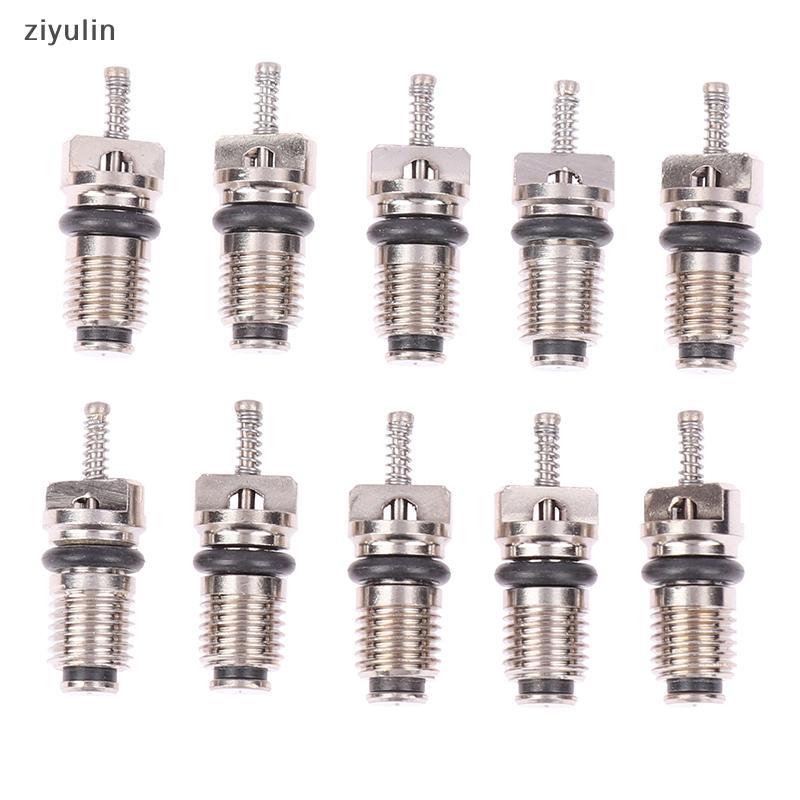 CVC 10Pcs AC R134A Núcleo De Válvula Núcleos De Ar Condicionado De Carro Automotivo Kit De Reparo De Agulhas Resistente