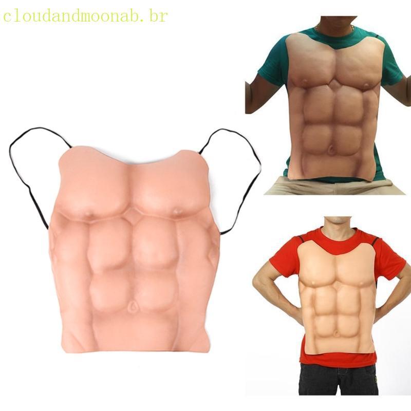 CLO Músculo Peito Fantasia Vestido Traje Acessório Super Herói Cosplays Para Carnavais Masquerade Festa