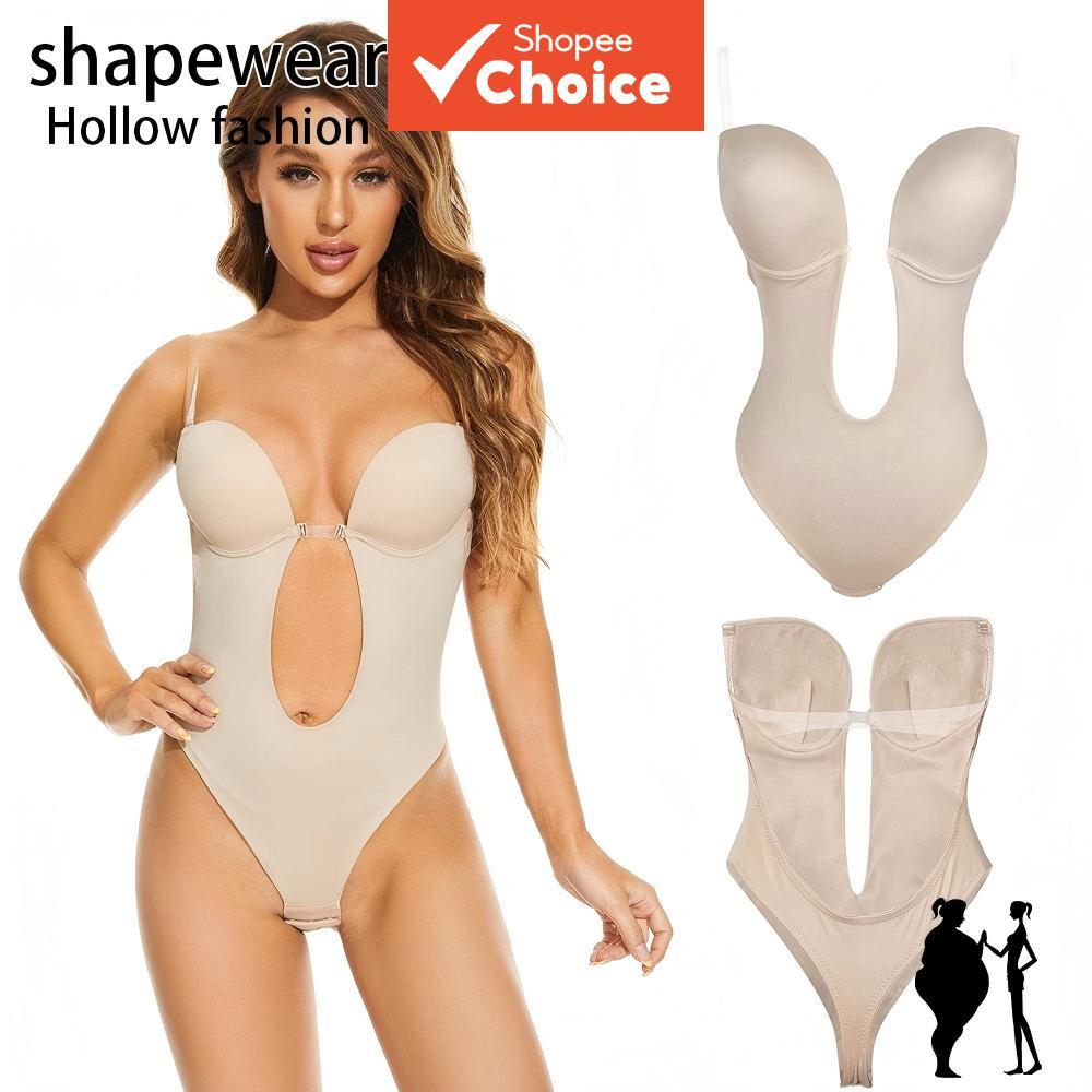 A Melhor Invisível Dose de Confiança! Body Modelador Sem Costas com Decote Profundo – Afina a Cintura e Levanta o