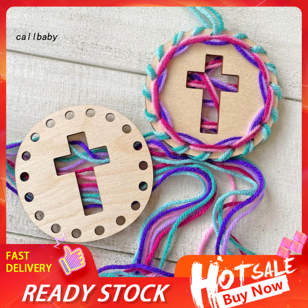 Easter Craft Kit for Kids Diy Tokens for Wooden Yarn Ornament Token for Gifts Sunday School Activities Family Fun Basket