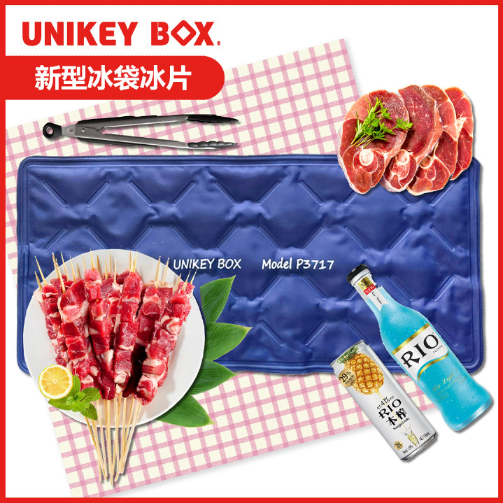 UNIKEYBOX caixa de gelo placa fria saco de gelo Tablet sobremesa isolamento saco de gelo armazenamento frio placa de gel