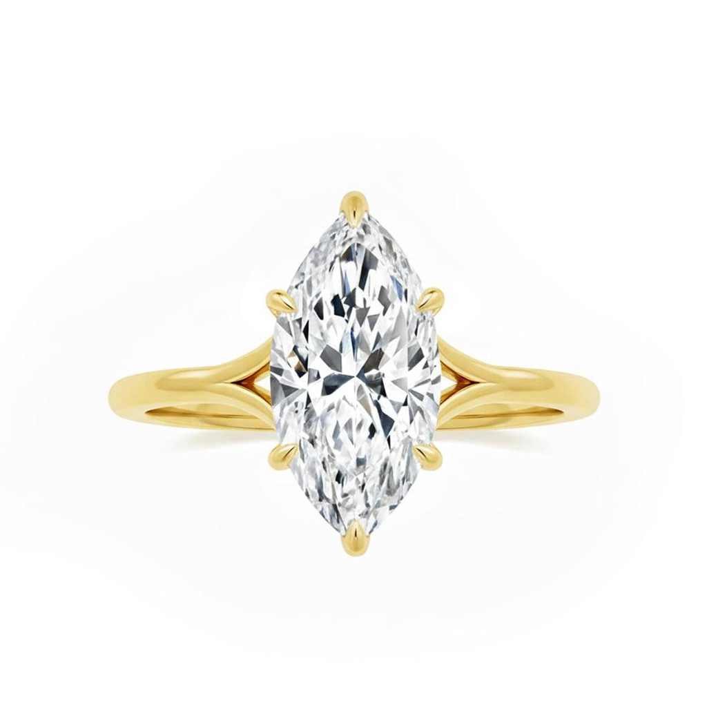 Tk7 * 14 anel de diamante olho de cavalo zircão banhado a ouro Real 5A grau zircão resistente ao desgaste anel par anel