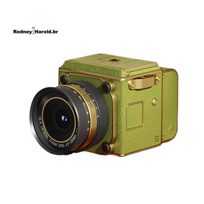 [Entrega Rápida R] Câmera Digital Retrô 4K HD CCD Portátil Zoom 16X Para Fotografia De Viagem Foto De Estudante Verde