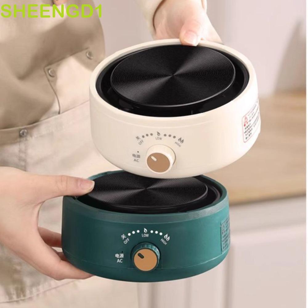 Fogão Elétrico SHEENGD1 , Aquecedor Universal Redondo Para Bule , Mini Queimador De Cafeteira Antiderrapante Silencioso