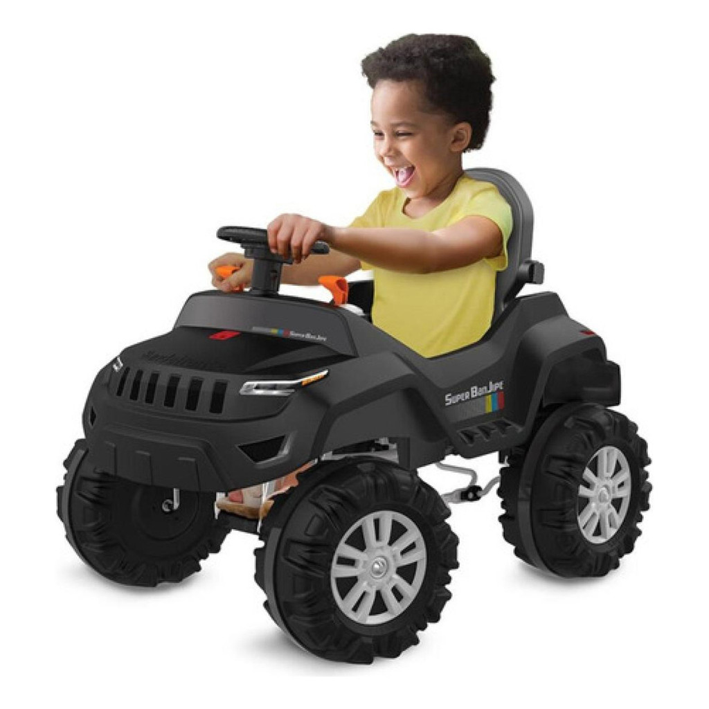 Super Banjipe Reclinável Bandeirante 587 Preto c/ Capota | 1 ou 2 Unidades | Carrinho