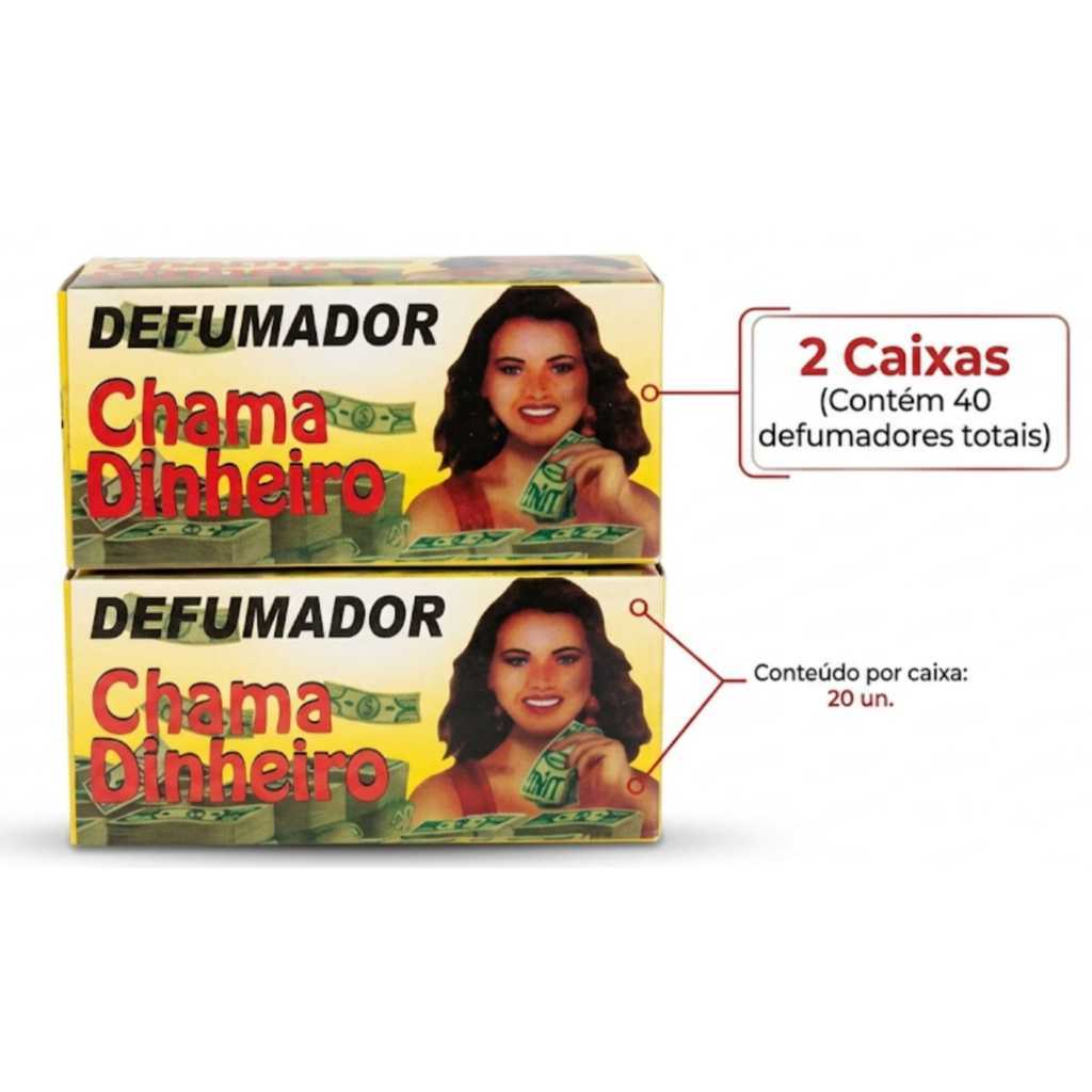 Kit 2cx Defumador Wilson   ,    Chama Dinheiro - Limpeza Energética e Espiritual 40 defumador