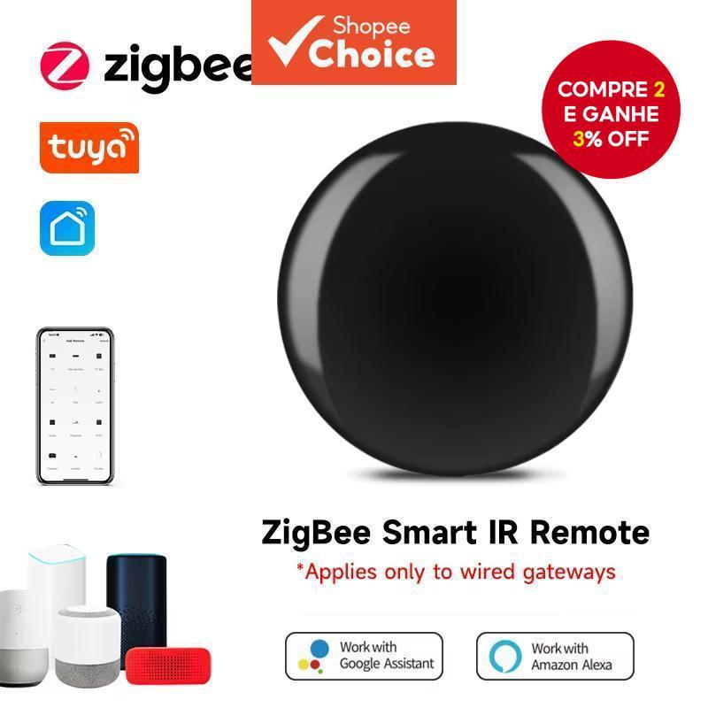 Controlador de IR Inteligente Zigbee Tuya, Controle Remoto Universal Infravermelho para Casa Inteligente, Blaster