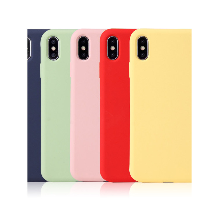 Capinha silicone líquido Capinha importada para iPhone Capa protetora iPhone Adequado para capa de telefone Apple Xs 12