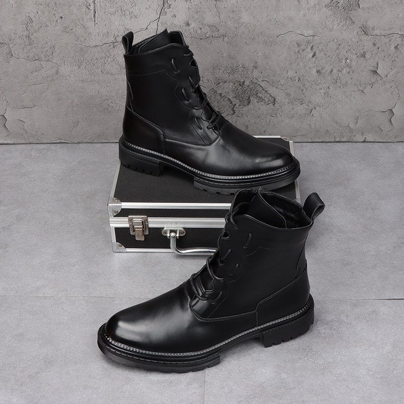 2025 novo estilo de alta qualidade Martin botas masculinas estilo britânico moda na moda botas curtas de sola grossa Sup