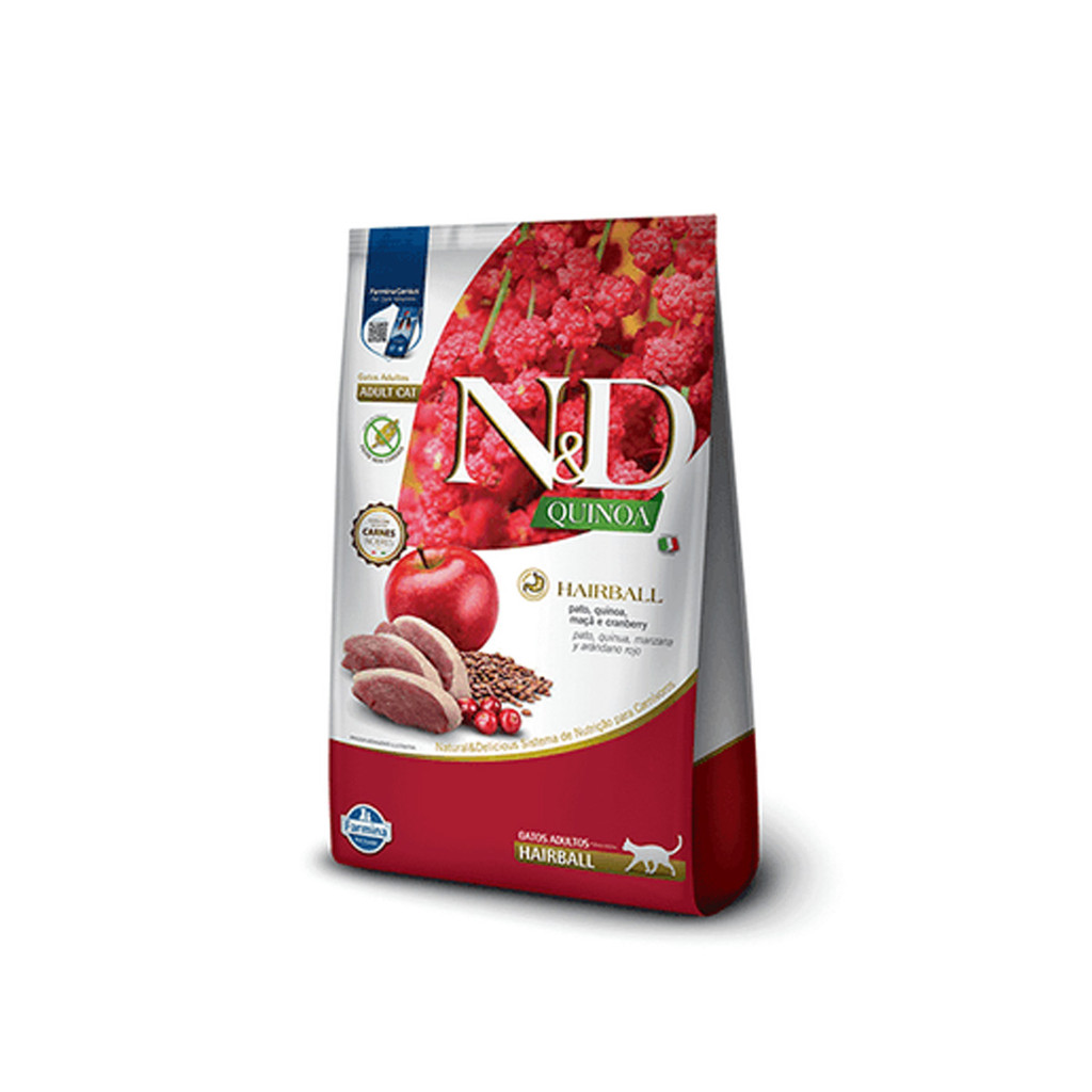 Farmina N&D Quinoa Ração Gatos Adultos Hairball Pato 0,4kg