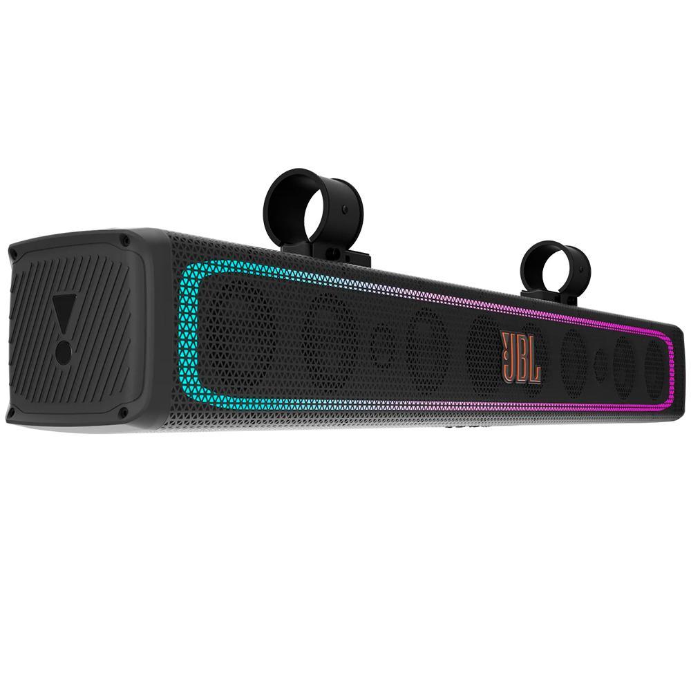 JBL Rallybar XL Soundbar para Veículos Externos Bluetooth Iluminação Led Dinâmica Amplificador Classe-D 300W IP66 Preto