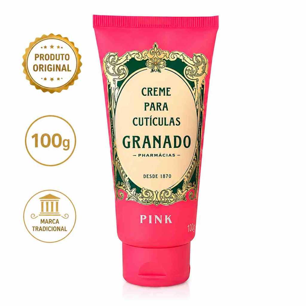 Creme Para Cutículas Granado Pink 100g Facilita Remoção