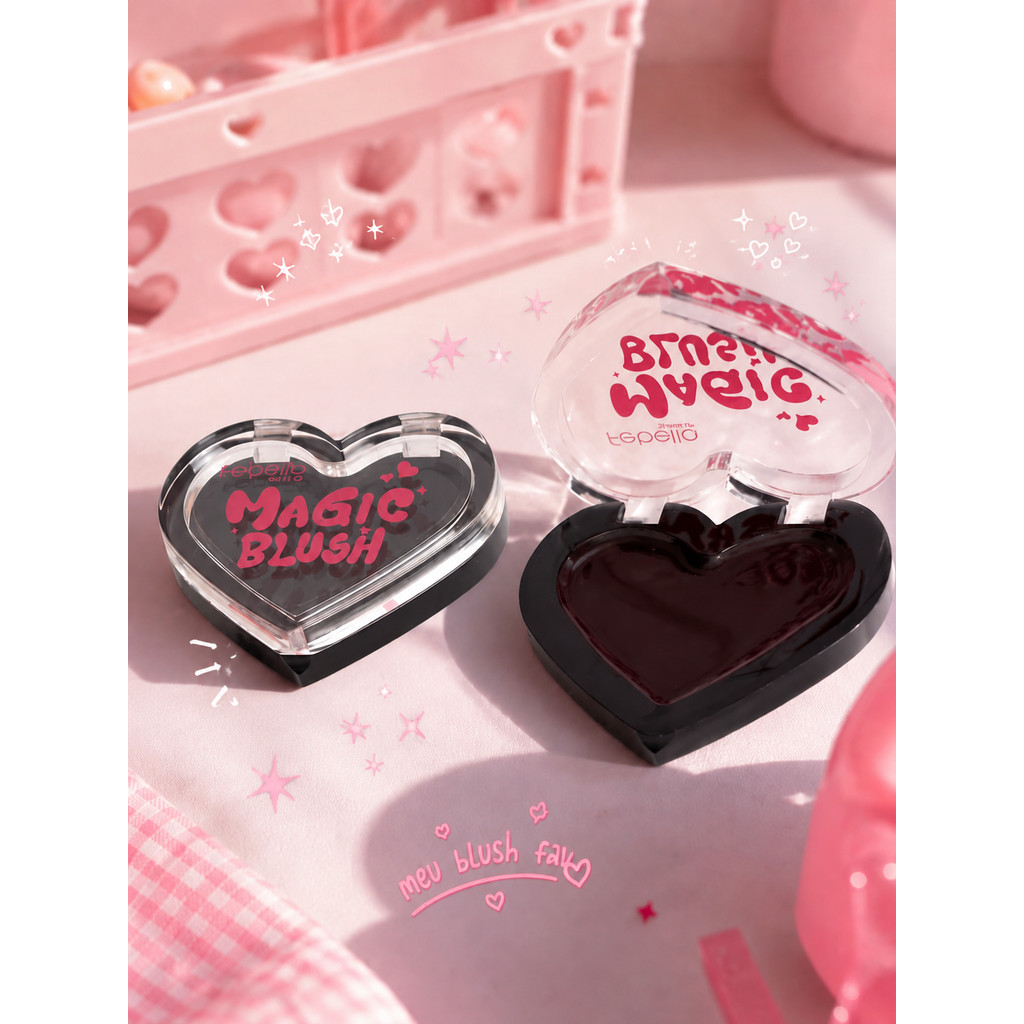 Blush Mágico que Fica Rosa Pele Saudável e  cor Personalizada Durabilidade Longa