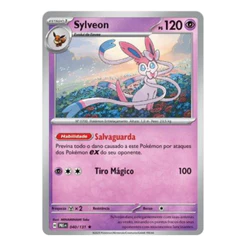 Carta Pokémon Sylveon 040/131 Evoluções Prismáticas