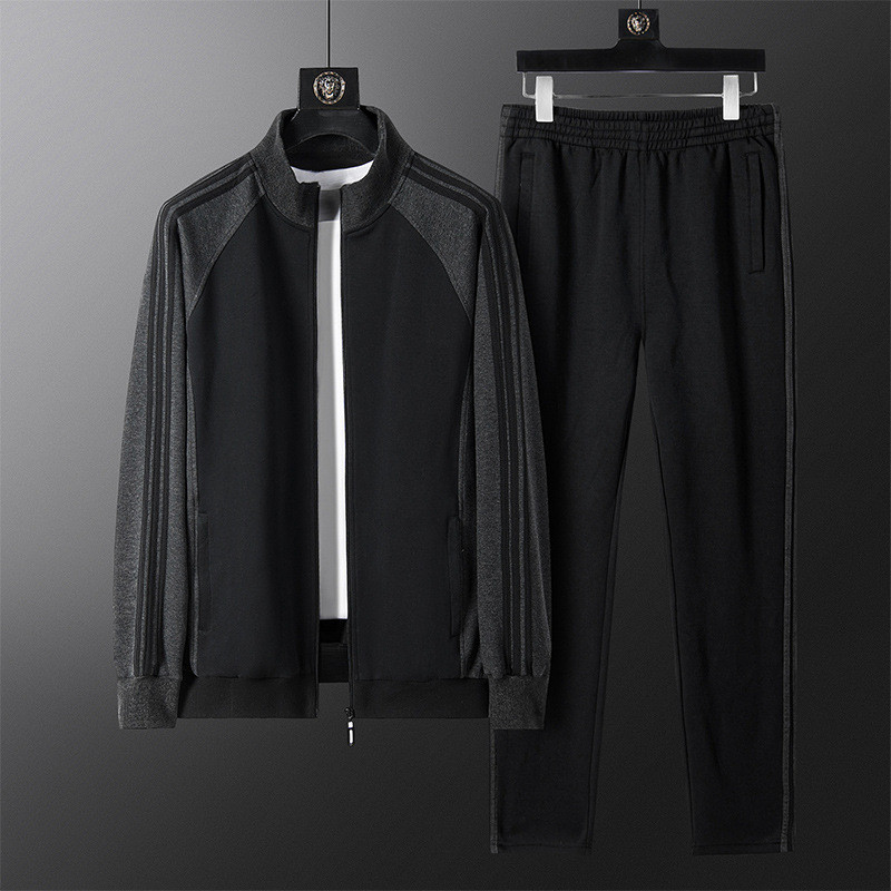 Outono roupas esportivas masculinas primavera outono estilo pai terno moletom masculino roupas masculinas 2026 novo Casu