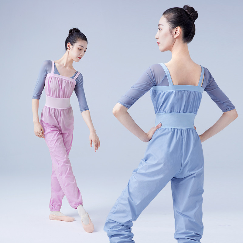 Terno de dança calças de aquecimento adulto feminino Ballet prática calças inverno corpo dedicado macacão ginástica calç
