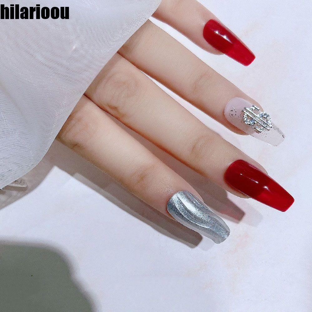 HILARIOOU Nail Art Strass Flash Moeda De Luxo Design Dinheiro 3D DIY Joias Para Unhas