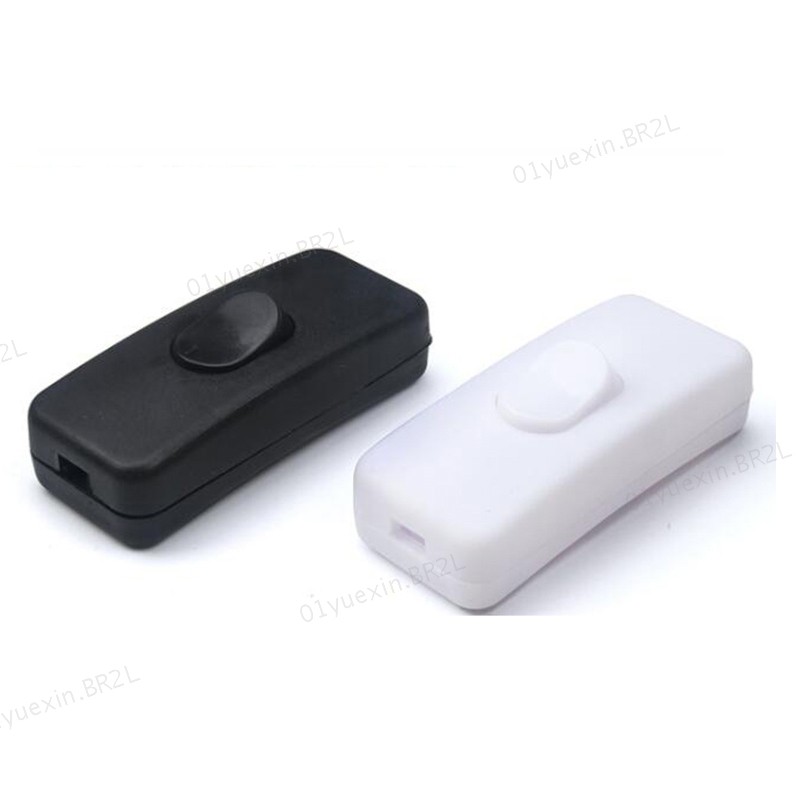 110 250V Lâmpada De Mesa Cabo De Alimentação Liga/Desliga Interruptor De Botão Para LED Elétrico 303 BR2L