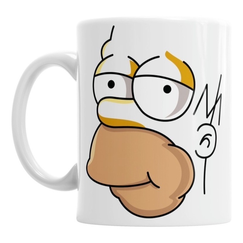 Caneca Canecas Homer Simpson Porcelana Porcelana 325ml | Presente Criativo Café Chá Personalizada