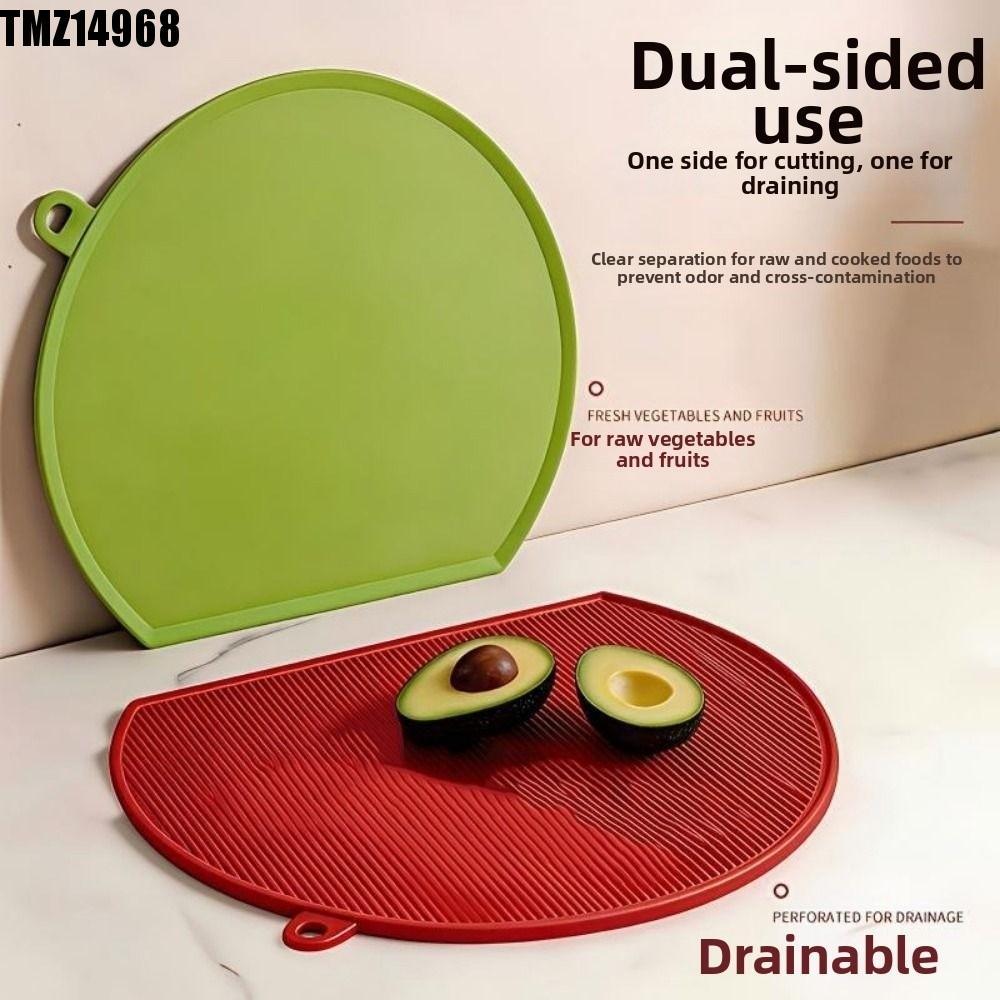 Tábua De Corte TMZ14968 TPU , Semicircular Em Forma De D Bloco De Cozinha Dupla Face