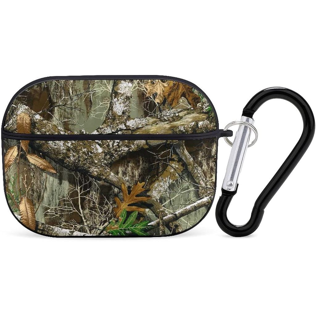 Capa para Airpods Pro com Padrão Camuflado de Árvore de Outono, Compatível com A