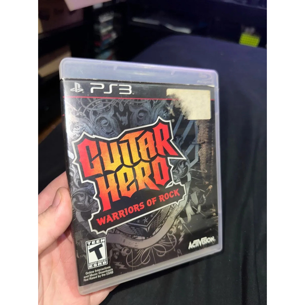 Jogo Para Ps3 Midia Física - Guitar Hero Warriors Of Rock