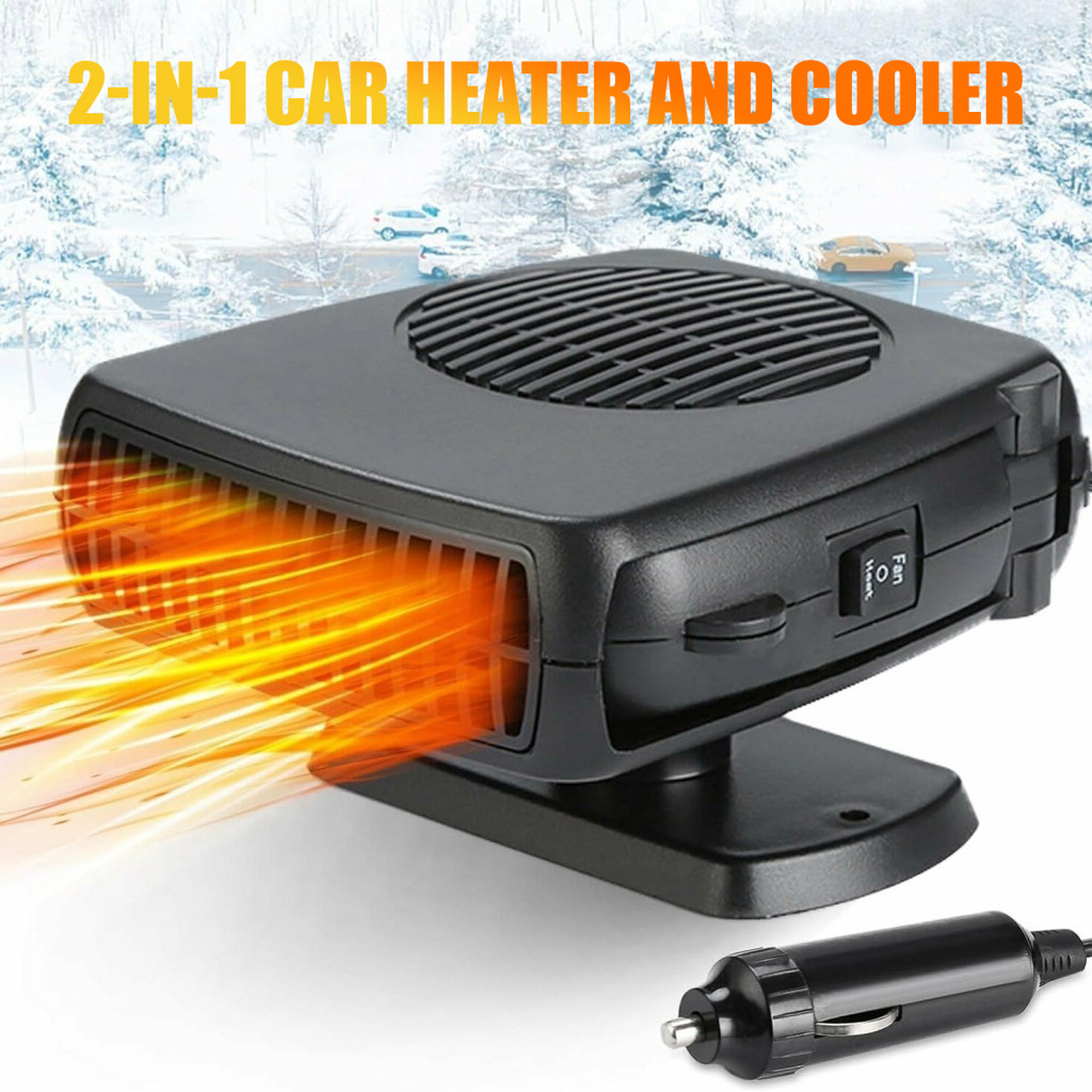 Ventilador Aquecedor De Carro 12V 24V 200W Dupla Função Descongelador Desembaçador Refrigerador Secador De Ar Quente E F