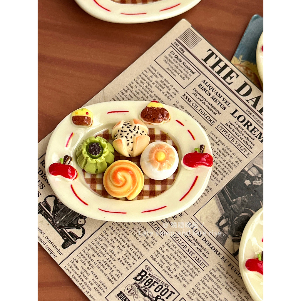 Simulação de cores Mini sobremesa decoração de frutas decoração de mesa pacote de Material DIY decoração de cura