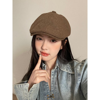 Japonês Retro frente chapéu feminino primavera algodão linho respirável boina britânica nicho trabalho corpo chapéu reve